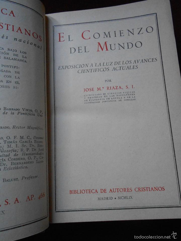 Libros de segunda mano: EL   COMIENZO   DEL   MUNDO   -1959 - Foto 2