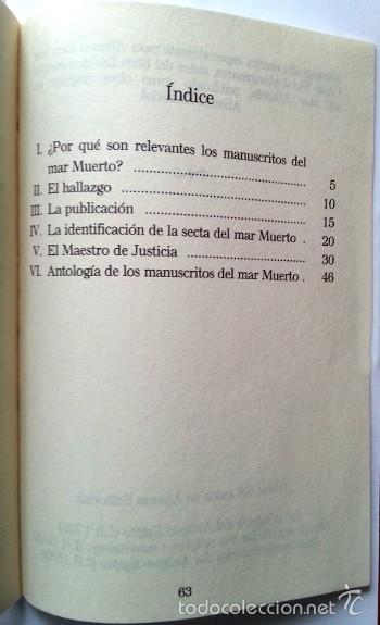 Libros de segunda mano: Los documentos del Mar Muerto - C&eacute;sar Vidal - Foto 3