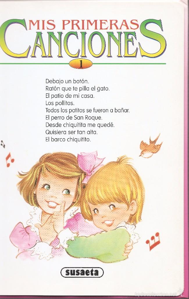 Primeras canciones rosa, Libro musical infantil con las canciones