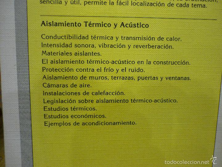 Libros de segunda mano: AISLAMIENTO T&Eacute;RMICO Y AC&Uacute;STICO, DE MIGUEL PAY&Aacute;. - Foto 3
