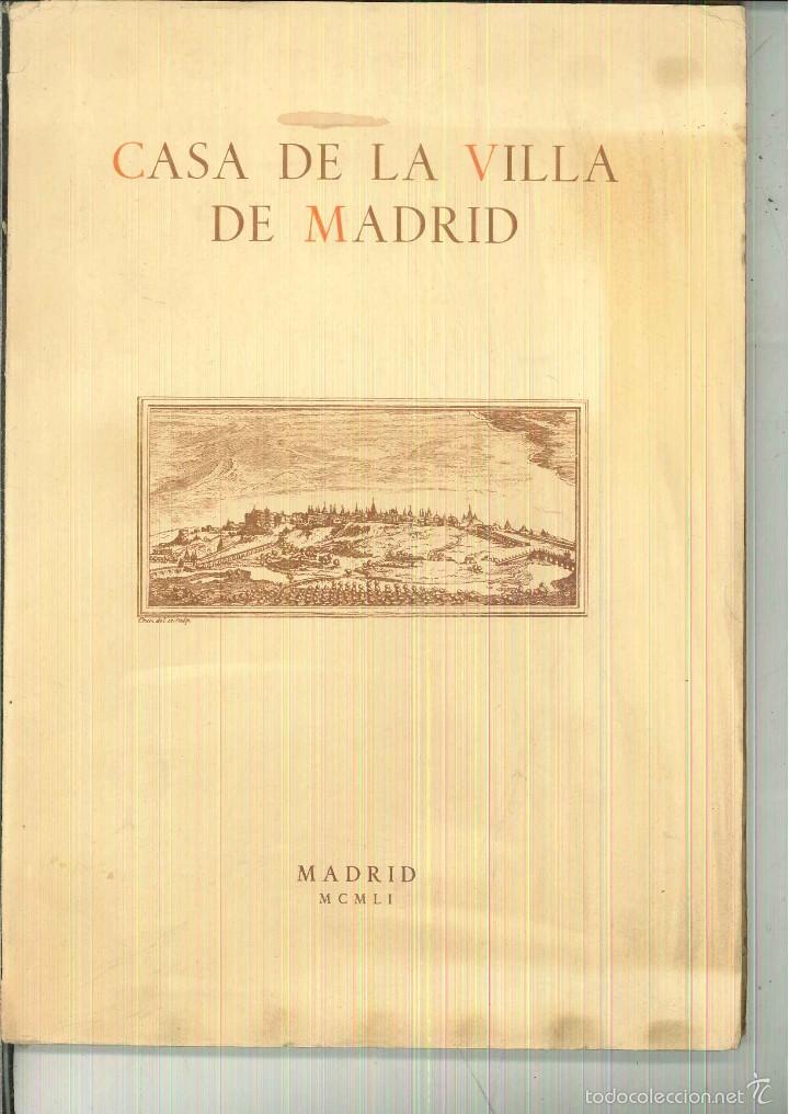 Libros de segunda mano: CASA DE LA VILLA DE MADRID. Eulogio Varela Hervias - Foto 1