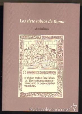 Libros de segunda mano: LOS SIETE SABIOS DE ROMA. AN&Oacute;NIMO   FACSI-033 - Foto 1