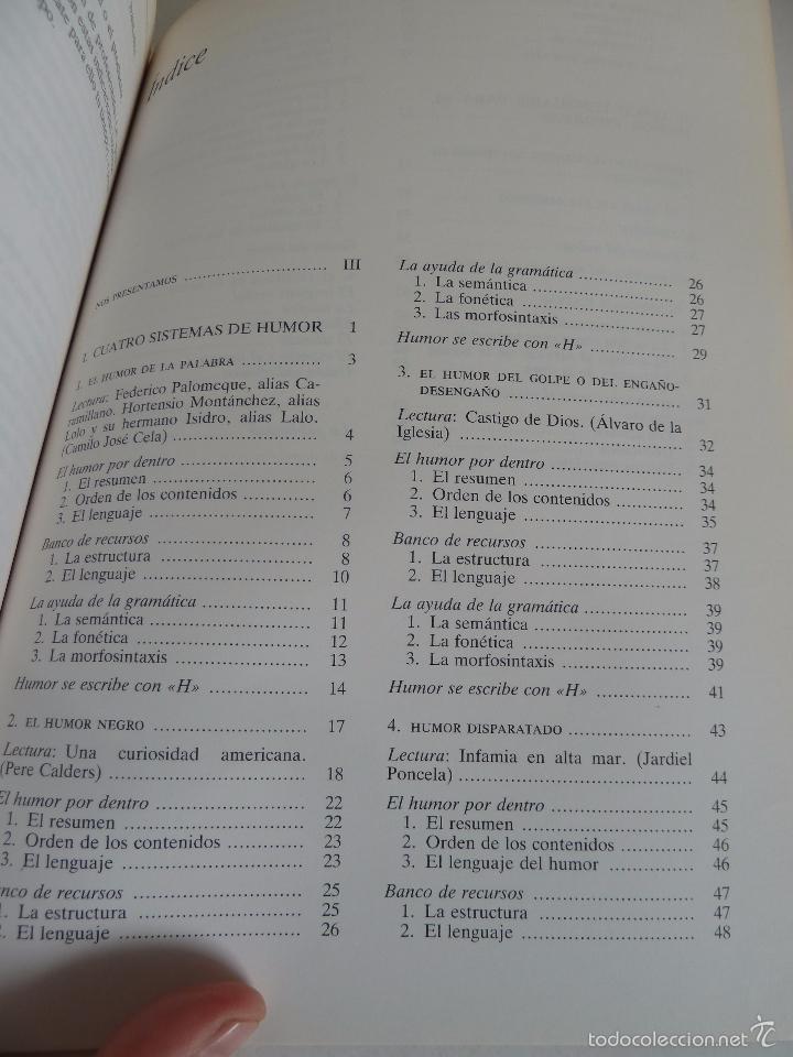 Libros de segunda mano: MORFON&Eacute;TICA DEL HUMOR. EDITORIAL TEIDE, 1984. DIF&Iacute;CIL. - Foto 5