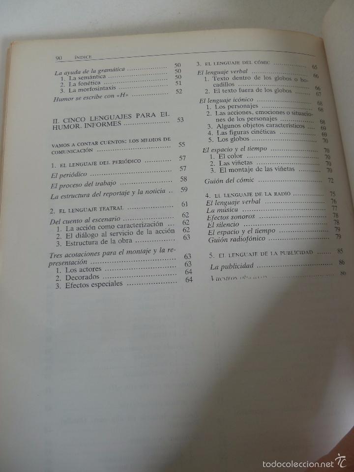 Libros de segunda mano: MORFON&Eacute;TICA DEL HUMOR. EDITORIAL TEIDE, 1984. DIF&Iacute;CIL. - Foto 6
