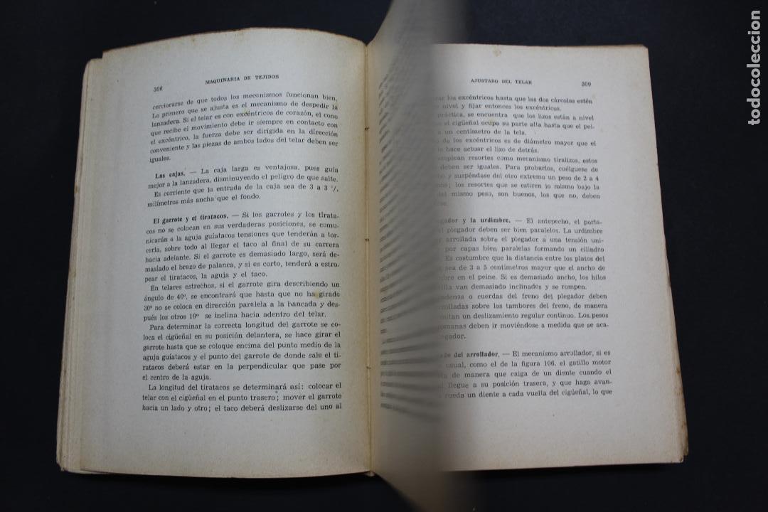 Libros de segunda mano: L- 3978. MAQUINARIA DE TEJIDOS, THOMAS FOX. 3&ordf; EDICION, 1952. - Foto 7