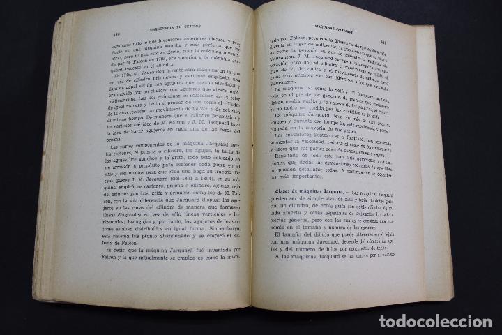 Libros de segunda mano: L- 3978. MAQUINARIA DE TEJIDOS, THOMAS FOX. 3&ordf; EDICION, 1952. - Foto 8