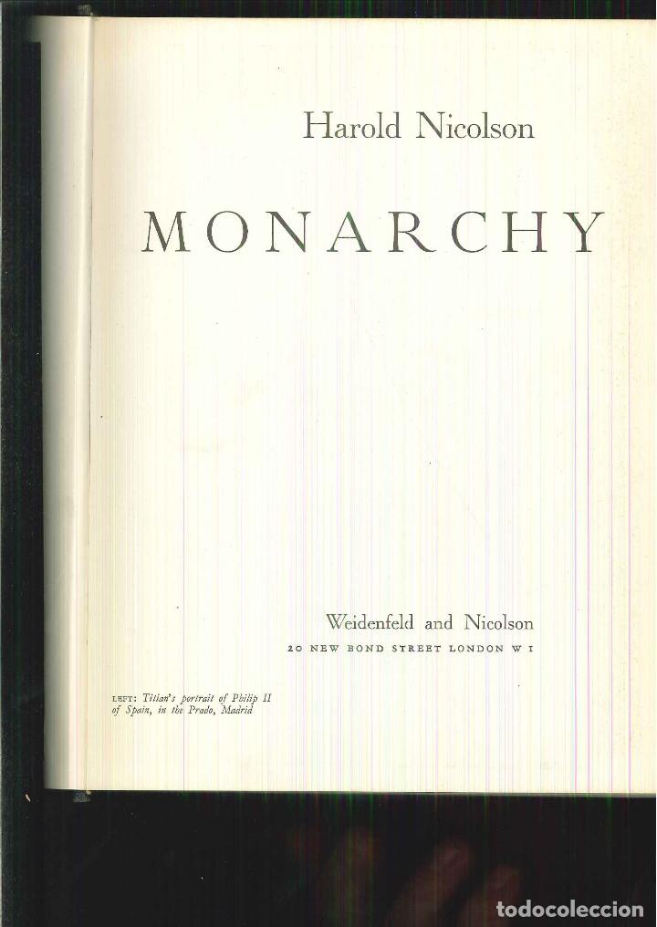 Libros de segunda mano: MONARCHY. Harold Nicolson - Foto 1