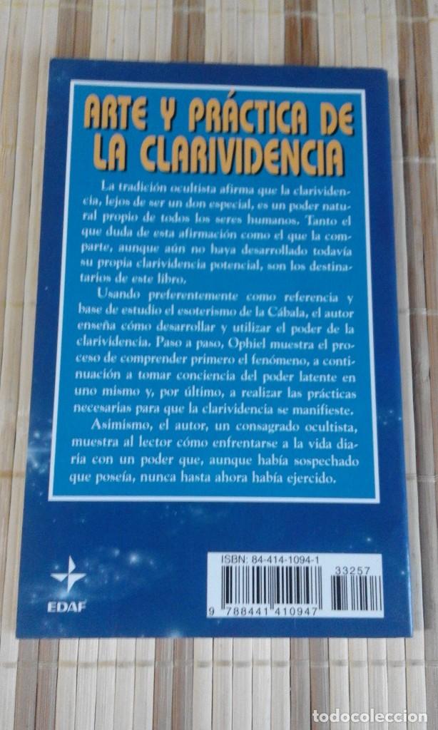Libros de segunda mano: Arte y pr&aacute;ctica de la clarividencia - Ophiel - Foto 2