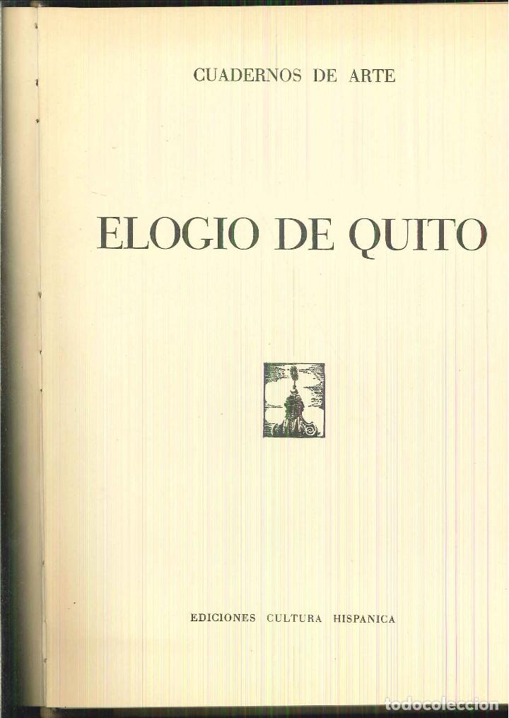 Libros de segunda mano: ELOGIO DE QUITO. Ernesto la Orden Miracle - Foto 1