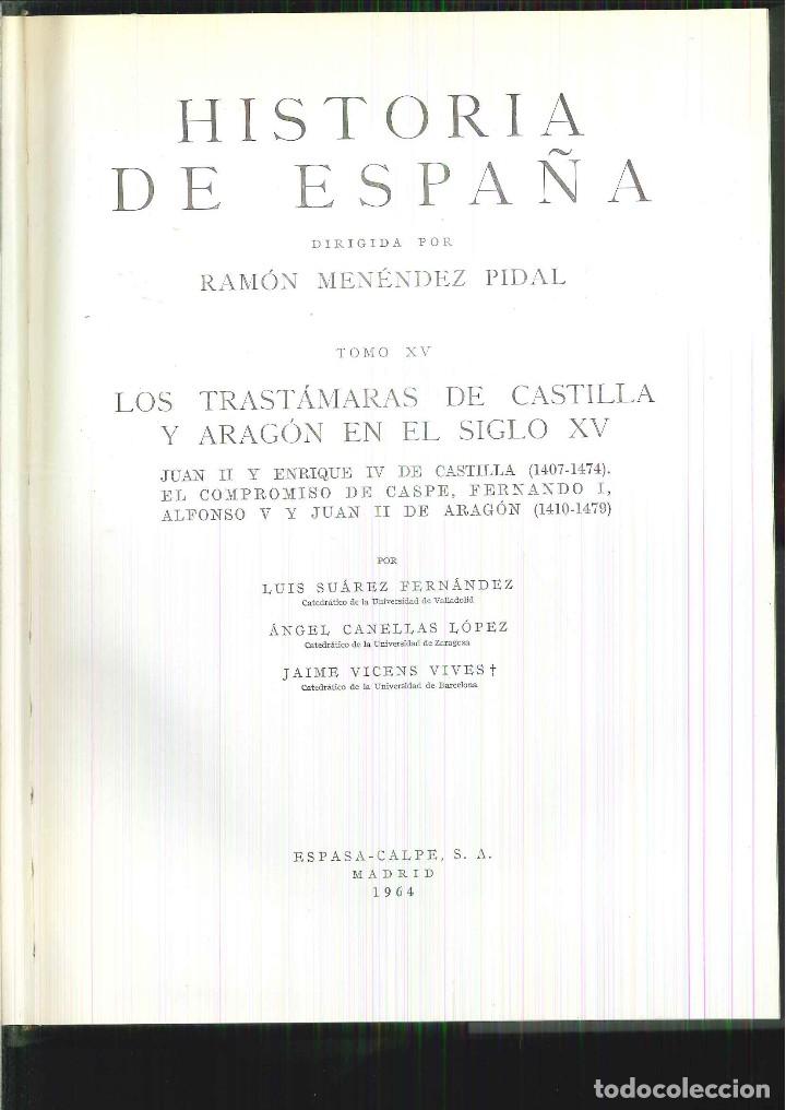Gebrauchte B&uuml;cher: HISTORIA DE ESPA&Ntilde;A TOMO XV. Ram&oacute;n Men&eacute;ndez Pidal