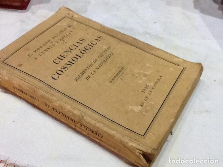 Libros de segunda mano: Ciencias cosmologicas , cursor primero 1939. A&ntilde;o de la Victoria - Foto 2