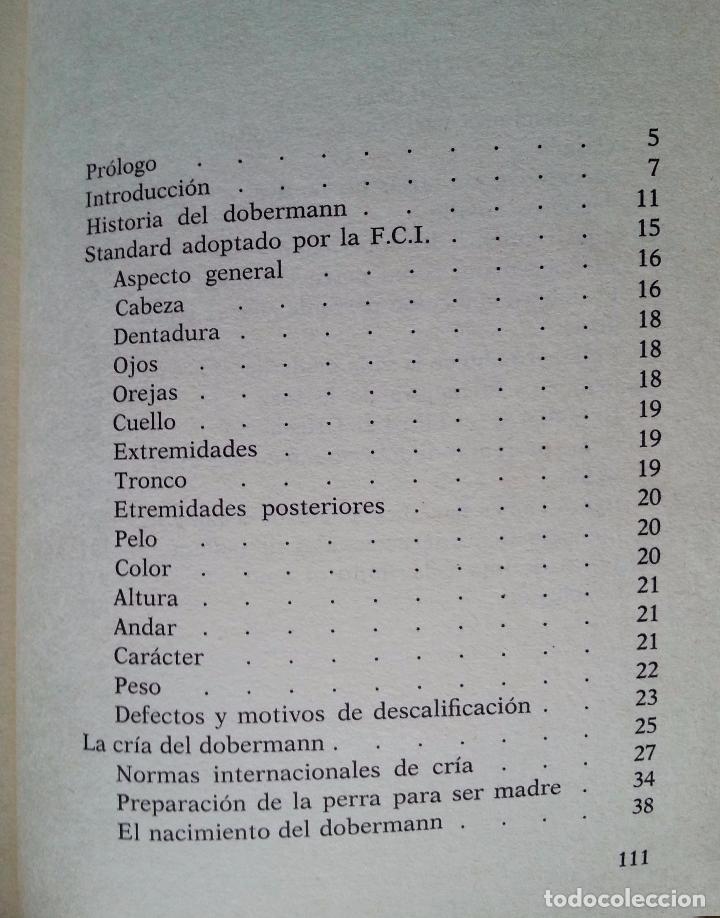 Libros de segunda mano: EL DOBERMANN - SALVADOR G&Oacute;MEZ-TOLDRA - DE VECCHI 1976 - Foto 3