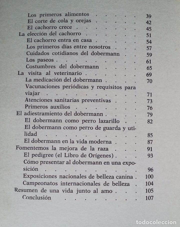 Libros de segunda mano: EL DOBERMANN - SALVADOR G&Oacute;MEZ-TOLDRA - DE VECCHI 1976 - Foto 4
