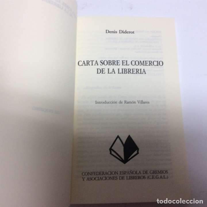 Libros de segunda mano: CARTA SOBRE EL COMERCIO DE LA LIBRER&Iacute;A. / DENIS DIDEROT - Foto 2