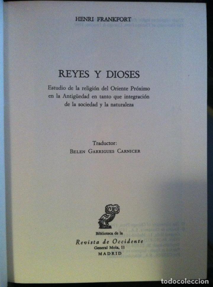 Libros de segunda mano: Henry Frankfort. Reyes y dioses. 1976 - Foto 2