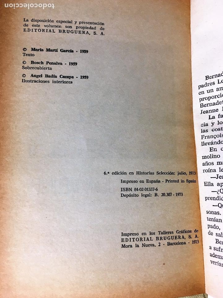 Libros de segunda mano: BERNADETTE  de Jean Meunier -1973 bruguera - Foto 2