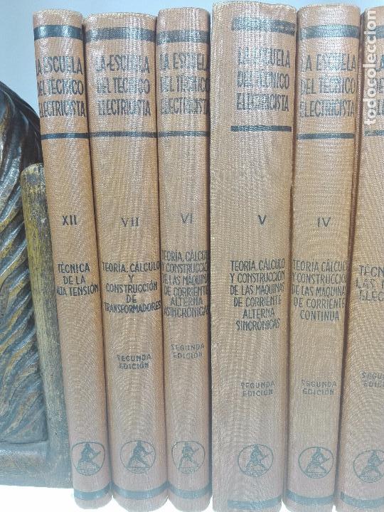 Libros de segunda mano: LA ESCUELA TÉCNICA ELECTRICISTA - 8 TOMOS - DEL I AL VII Y TOMO XII - EDIT. LABOR - 1947 - - Foto 2 - 302524583