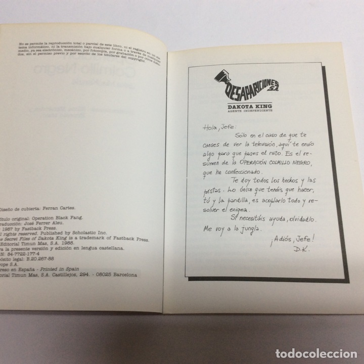 Libros de segunda mano: OPERACION COLMILLO NEGRO / JAKE MACKENZIE - ED. TIMUN MAS ( LIBRO JUEGO ) - Foto 2