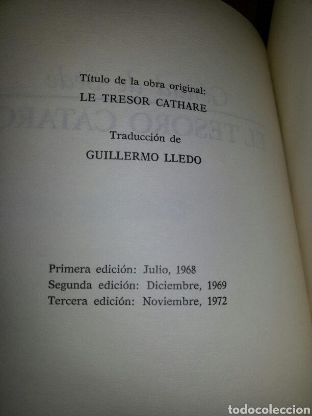 Libros de segunda mano: EL TESORO CATARO / Gerard de Sede / sin se&ntilde;ales de uso - Foto 2