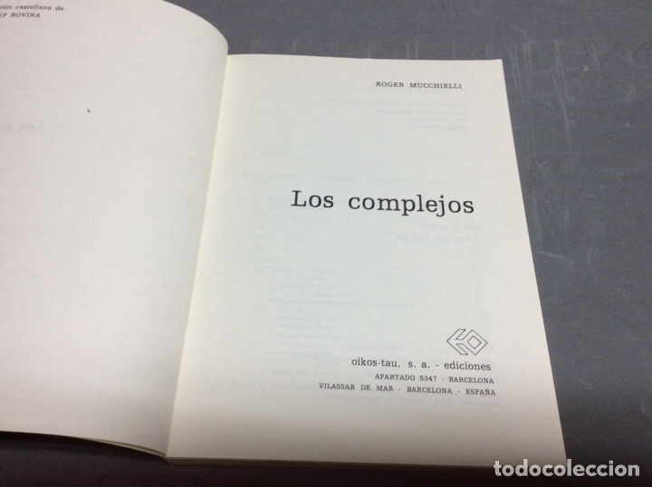 Libros de segunda mano: LOS COMPLEJOS / ROGER MUCCHIELLI - Foto 2