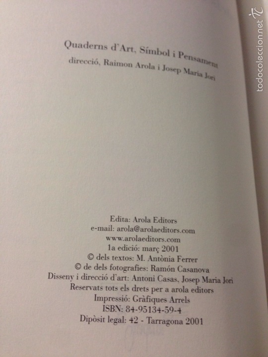 Libros de segunda mano: Libro Bacus dels ritus i dels rostres. M. Antonia Ferrer. - Foto 5