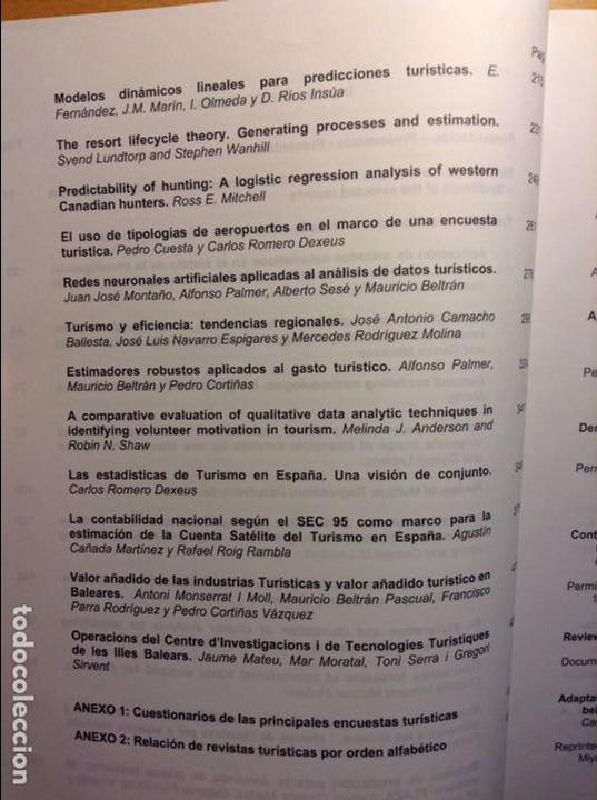 Libros de segunda mano: T&eacute;cnicas y m&eacute;todos estad&iacute;sticos aplicados al sector tur&iacute;stico - Foto 3