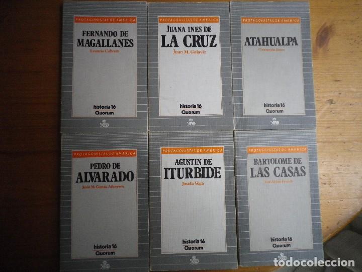Libros de segunda mano: 6 LIBROS PROTAGONISTAS DE AMERICA HISTORIA 16 QUORUM - Foto 1