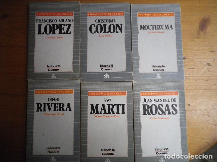 Libros de segunda mano: 6 LIBROS PROTAGONISTAS DE AMERICA HISTORIA 16 QUORUM - Foto 1