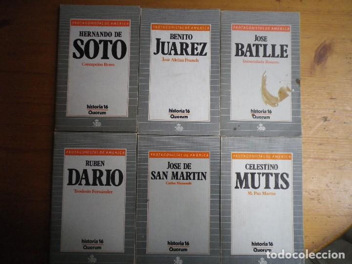 Libros de segunda mano: 6 LIBROS PROTAGONISTAS DE AMERICA HISTORIA 16 QUORUM - Foto 1