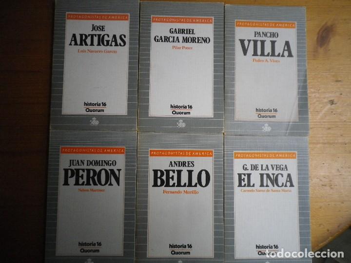 Libros de segunda mano: 6 LIBROS PROTAGONISTAS DE AMERICA HISTORIA 16 QUORUM - Foto 1