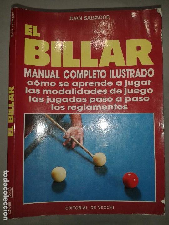 Libros de segunda mano: EL BILLAR  1989  JUAN SALVADOR  EDITORIAL DE VECCHI - Foto 1