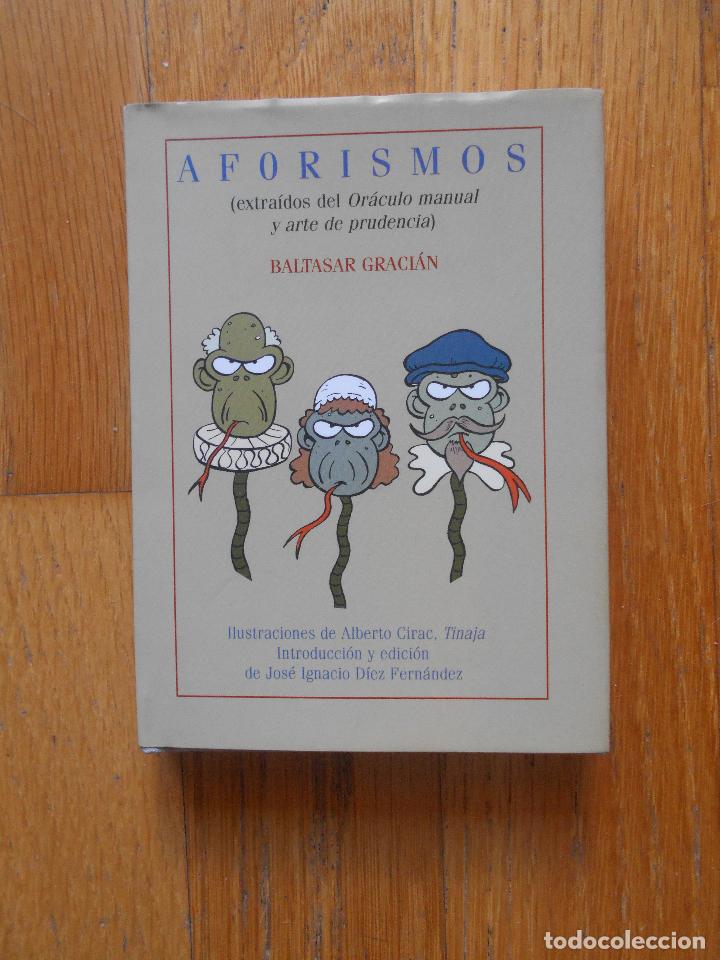 Libros de segunda mano: AFORISMOS, Extraidos del Oraculo Manual y arte de Prudencia Baltasar Gracian - Foto 1
