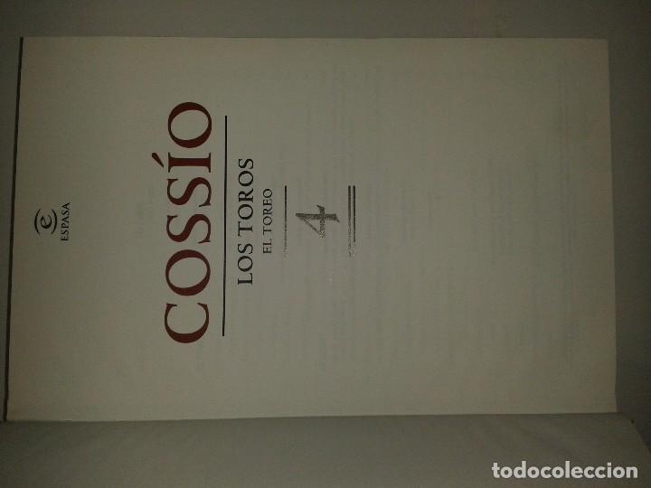 Libros de segunda mano: COSS&Iacute;O  LOS TOROS EL TOREO 4  2007     ESPASA-CALPE - Foto 2