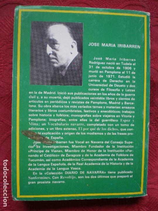 Libros de segunda mano: REVOLTIJO. JOSE MARIA IRIBARREN. NAVARRA. - Foto 2