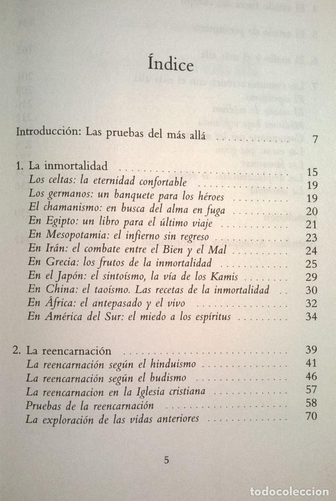 Libros de segunda mano: M&aacute;s all&aacute; de la muerte. De la Reencarnaci&oacute;n a la parapsicolog&iacute;a - Foto 2