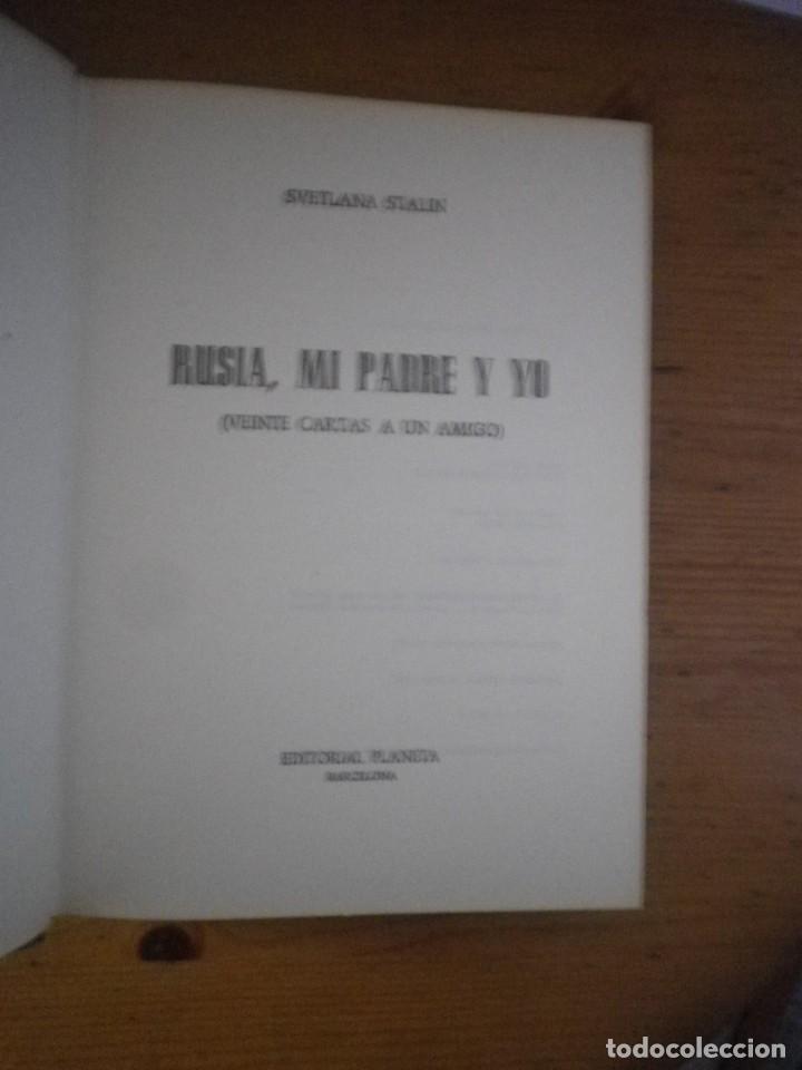 Libros de segunda mano: LIBRO  RUSIA MI PADRE Y YO (20 CARTAS A UN AMIGO) - Foto 1