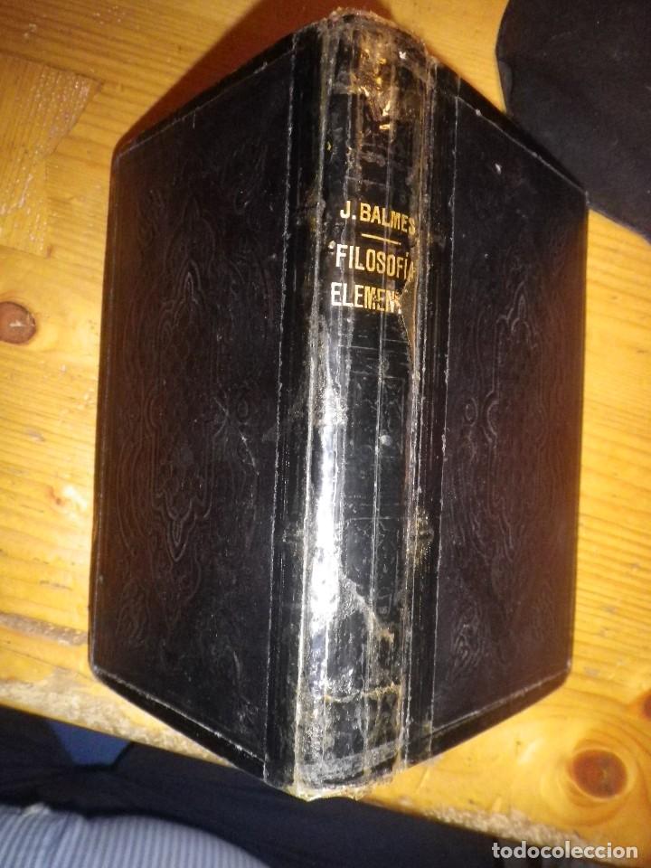 Libros de segunda mano: LIBRO CURSO FOLISOFIA  ELEMENTAL  PARIS 1884 JAIME BALMES - Foto 3