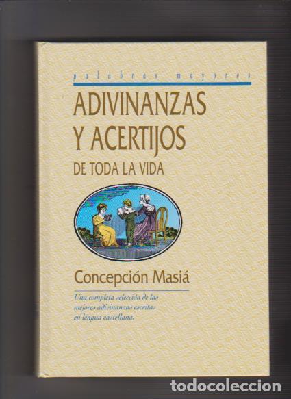 Libros de segunda mano: ADIVINANZAS Y ACERTIJOS - CONCEPCION MASI&Aacute; - ALBA LIBROS 2013 - Foto 1