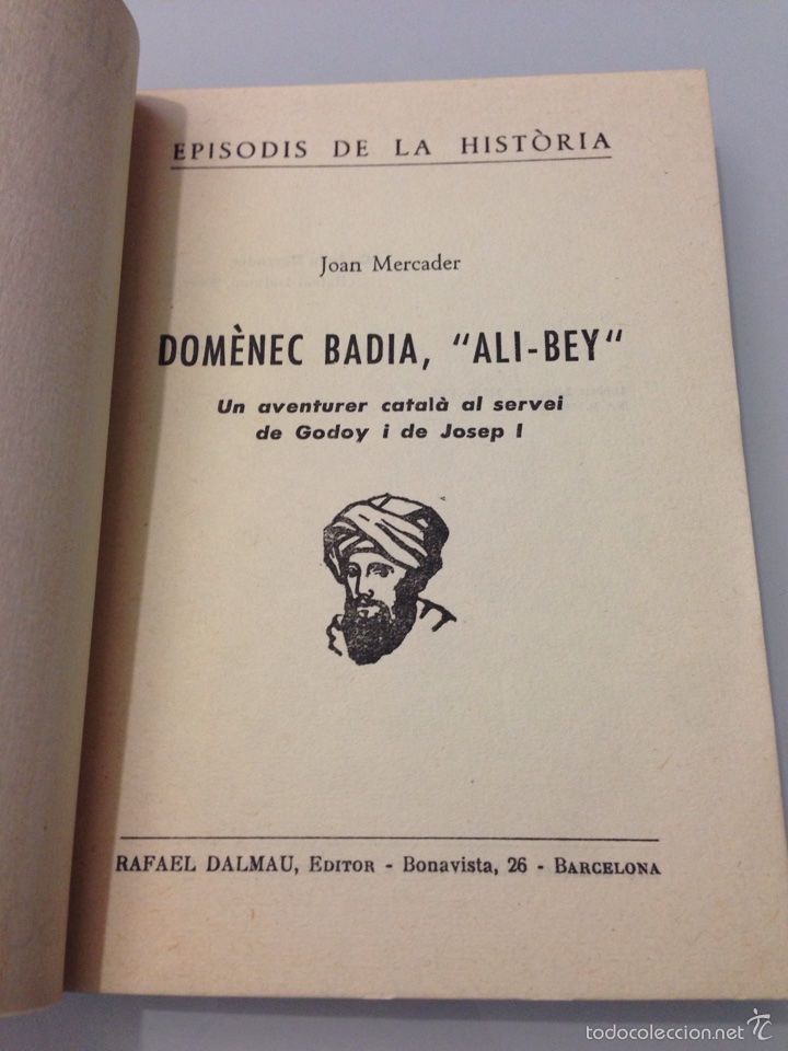 Libros de segunda mano: Libro Dom&egrave;nec Badia Ali-Bey. Joan Mercader - Foto 3