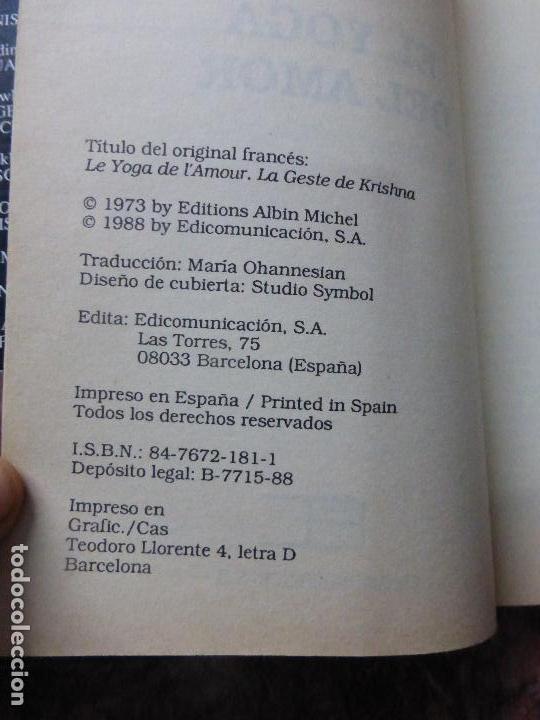 Libros de segunda mano: El yoga del amor - Herbert, Jean - LA GESTA DE KRISHNA. - Foto 3