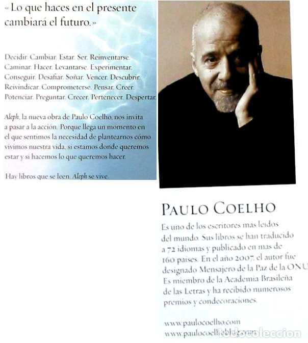 Libros de segunda mano: ALEPH - PAULO COELHO - PLANETA 2011 - VER INDICE - Foto 2