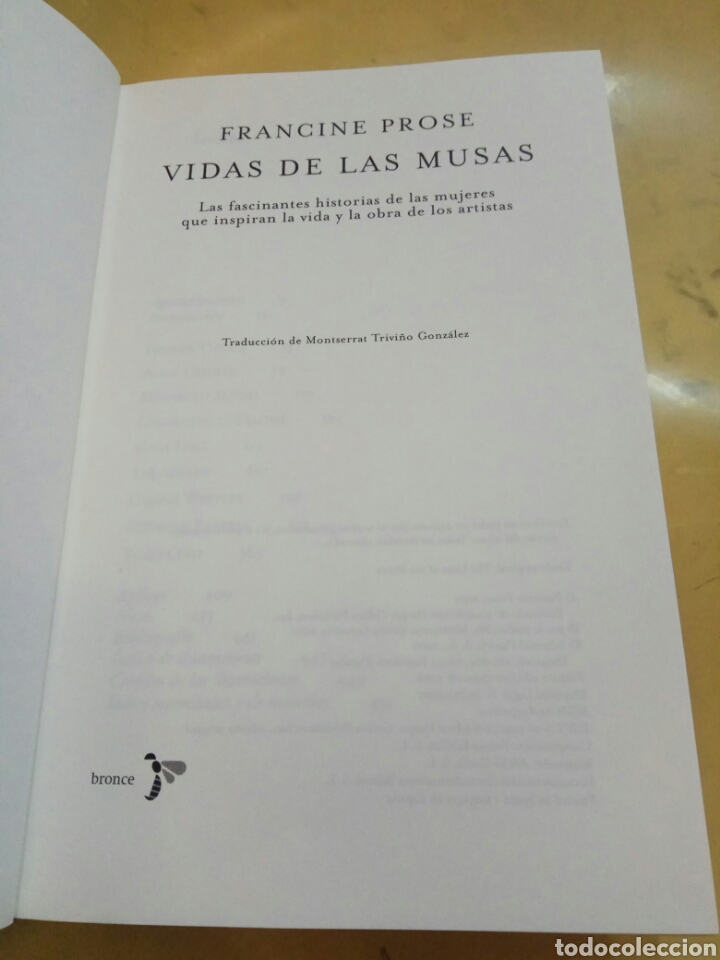 Libros de segunda mano: VIDAS DE LAS MUSAS. PROSE, F. Bronce - Foto 1