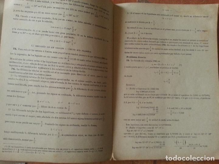 Libros de segunda mano: TABLA DE LOGARITMOS TRIGONOMETRIA EUSEVIO SANCHEZ RAMOS 1949 ACADEMIA DE CIENCIAS - Foto 4