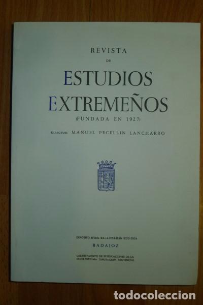 Gebrauchte B&uuml;cher: REVISTA de estudios extreme&ntilde;os : Revista hist&oacute;rica, literaria y art&iacute;stica. Tomo XLVI ; N&ordm; 2 ; 1990