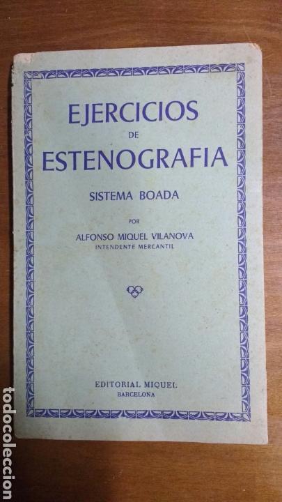 Libros de segunda mano: Libro Ejercicios de Estenograf&iacute;a. Sistema Boada. 1966. Editorial Miquel - Foto 1