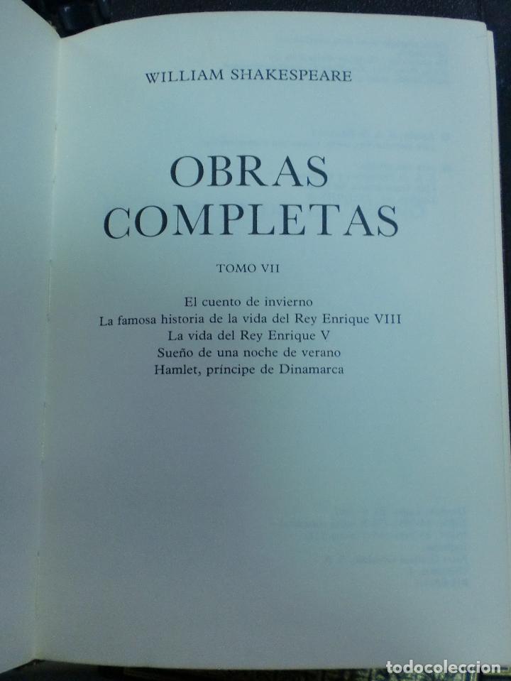 Libros de segunda mano: OBRAS COMPLETAS. WILLIAM SHAKESPEARE. TOMO VII. 1982 - Foto 1