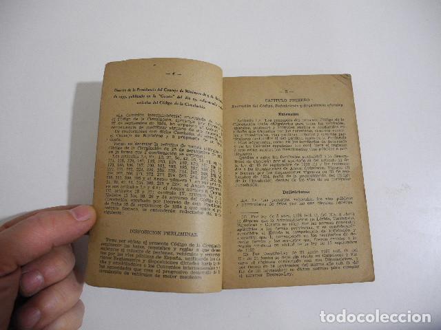 Libros de segunda mano: Codigo de la circulaci&oacute;n. 1948. Editorial Go&ntilde;i - Foto 3