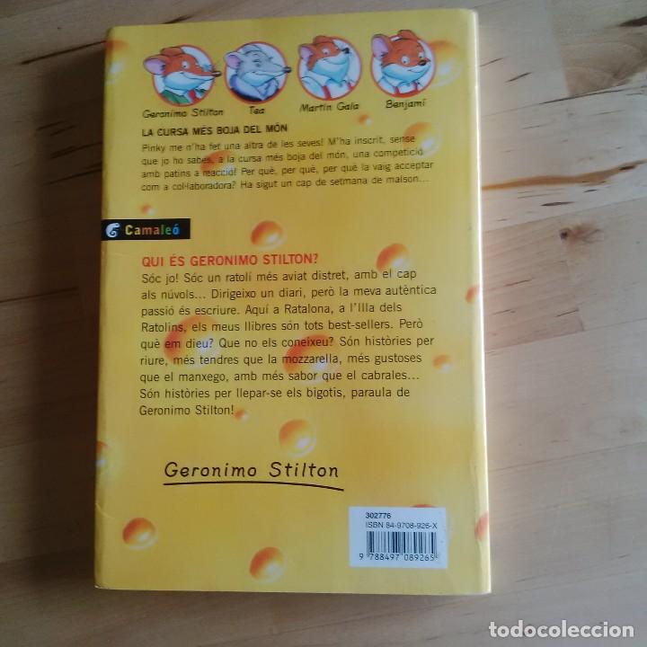 Libros de segunda mano: LA CURSA MES BOJA DEL MON - GERONIMO STILTON - DESTINO 2003 - Foto 2