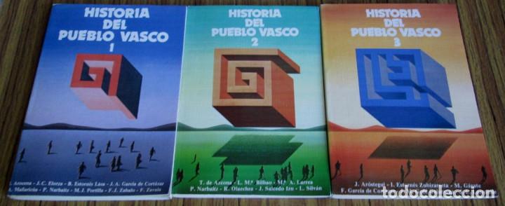 Libros de segunda mano: 3 tomos - HISTORIA DEL PUEBLO VASCO - Edit. Erein 1978 - Foto 1