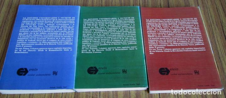 Libros de segunda mano: 3 tomos - HISTORIA DEL PUEBLO VASCO - Edit. Erein 1978 - Foto 2